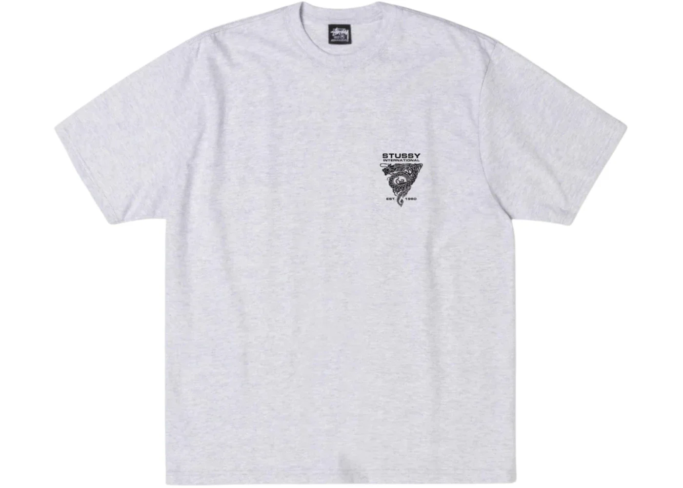 Stussy Dragon Tee Ash Heather - 1