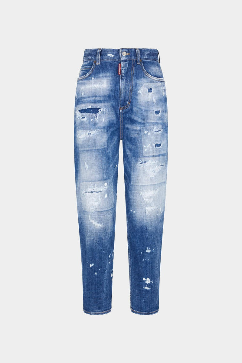 MEDIUM MENDED RIPS WASH 80'S JEANS 1