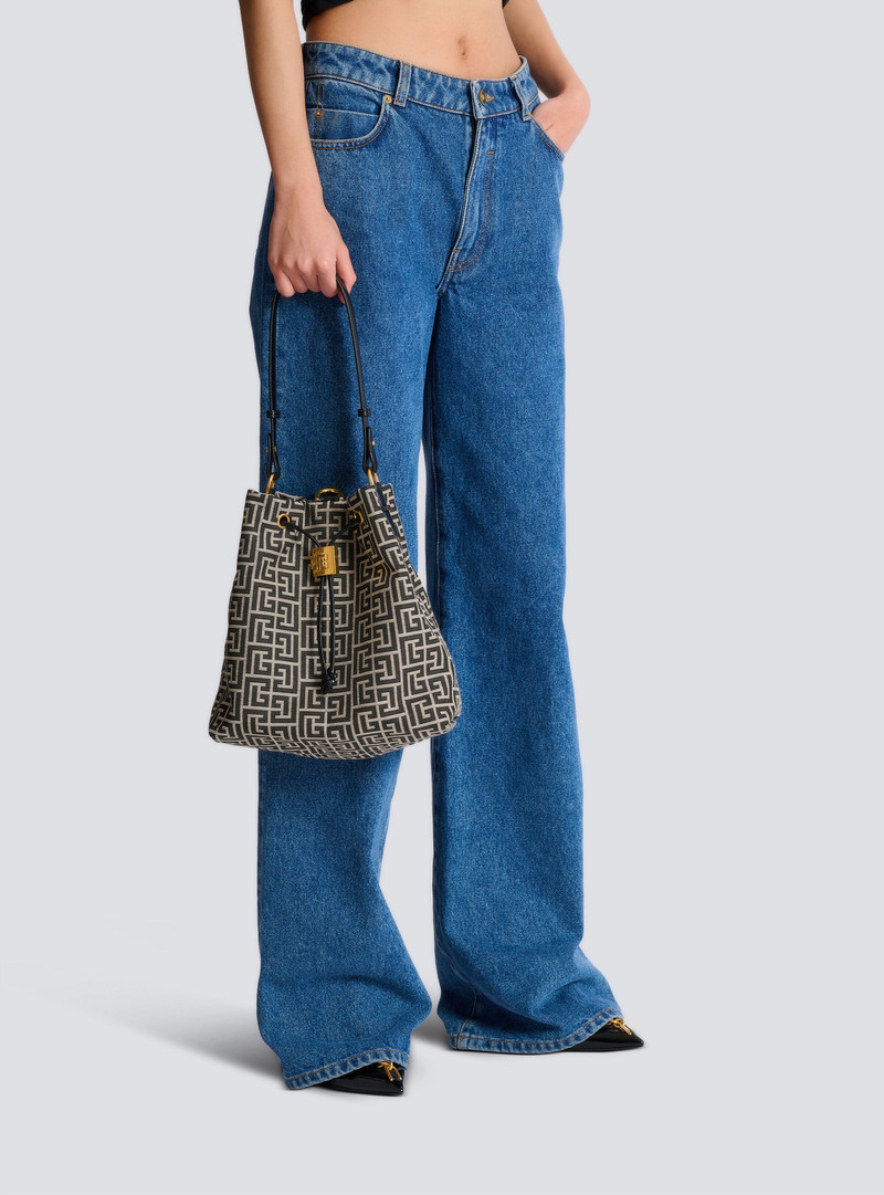 Pulse monogram jacquard backpack 8