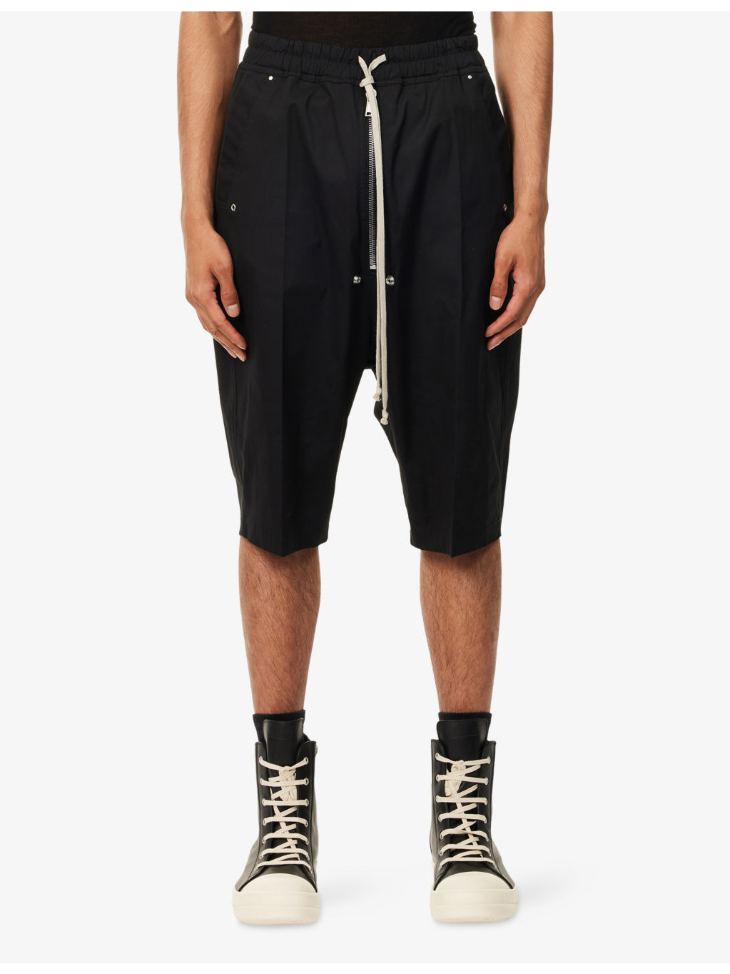 Bela Pods Drawstring Stretch-Cotton Trousers - 3
