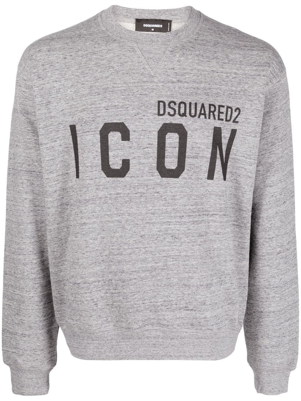 logo-print cotton sweatshirt - 1