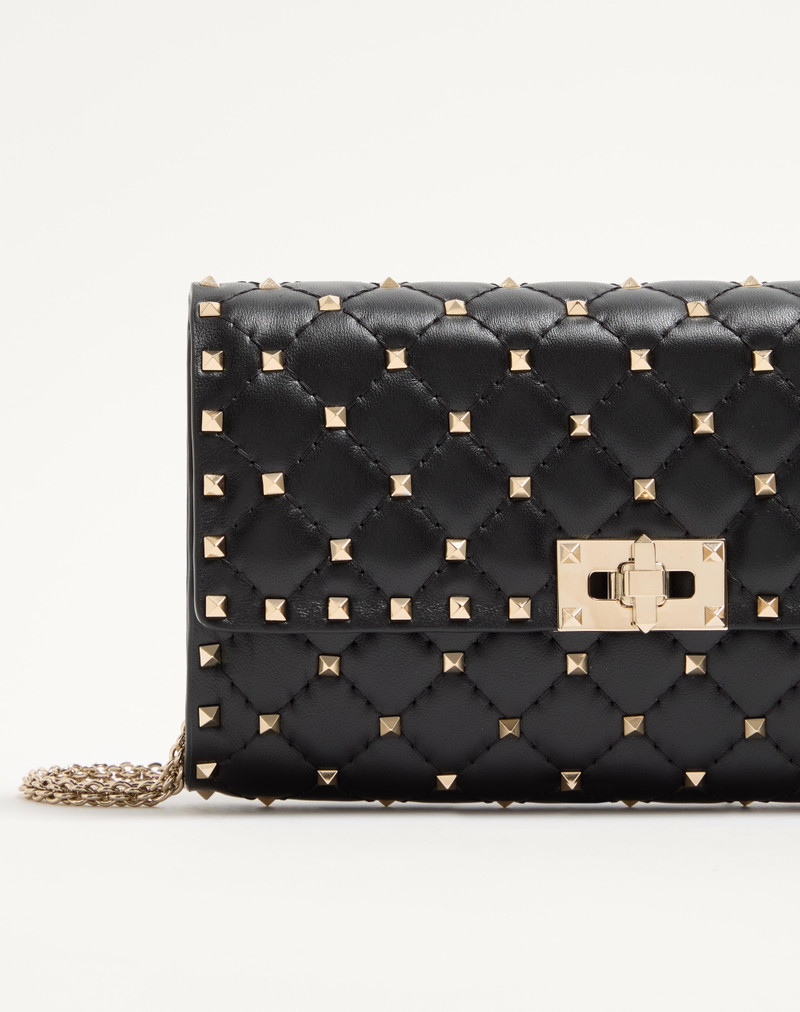 Valentino ROCKSTUD SPIKE NAPPA LEATHER CROSSBODY CLUTCH BAG outlook