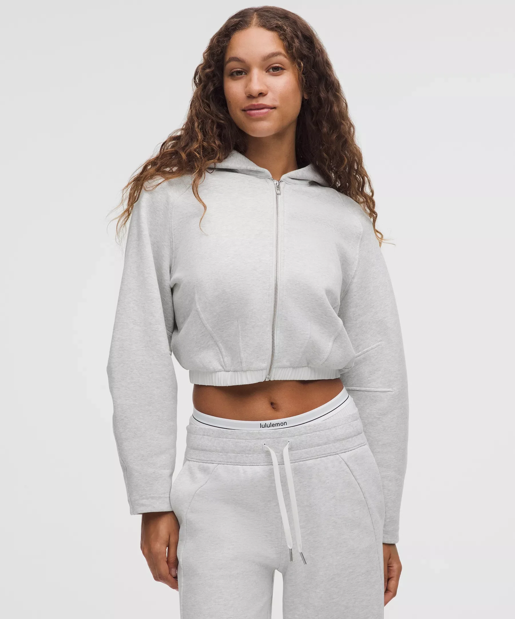 Loungeful Relaxed-Fit Full-Zip Cropped Hoodie - 1