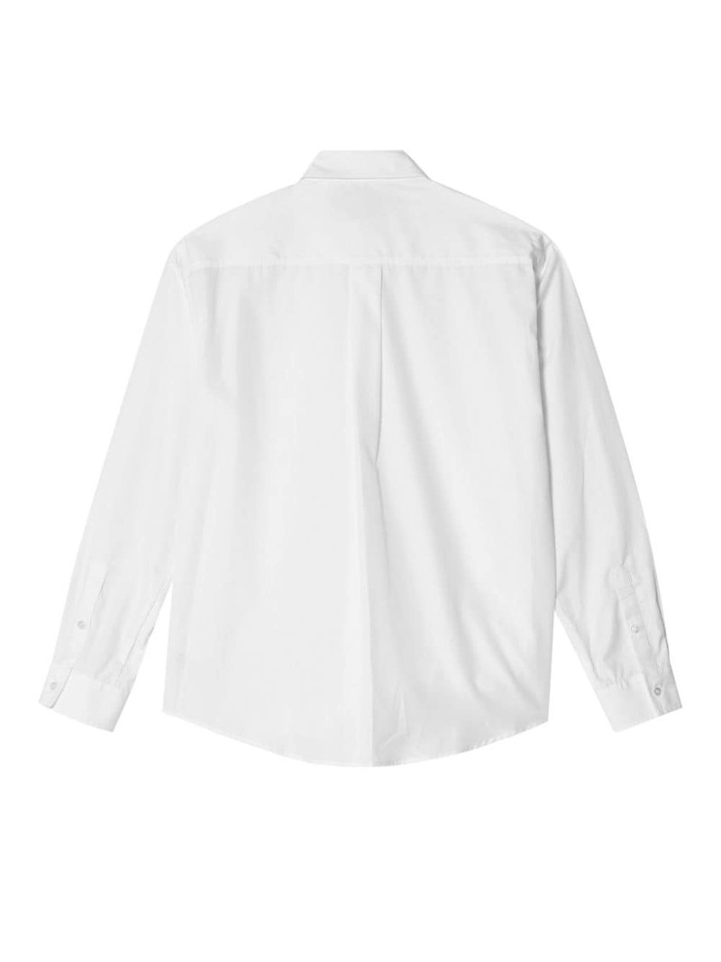 Simone Rocha asymmetric-panel cotton shirt outlook