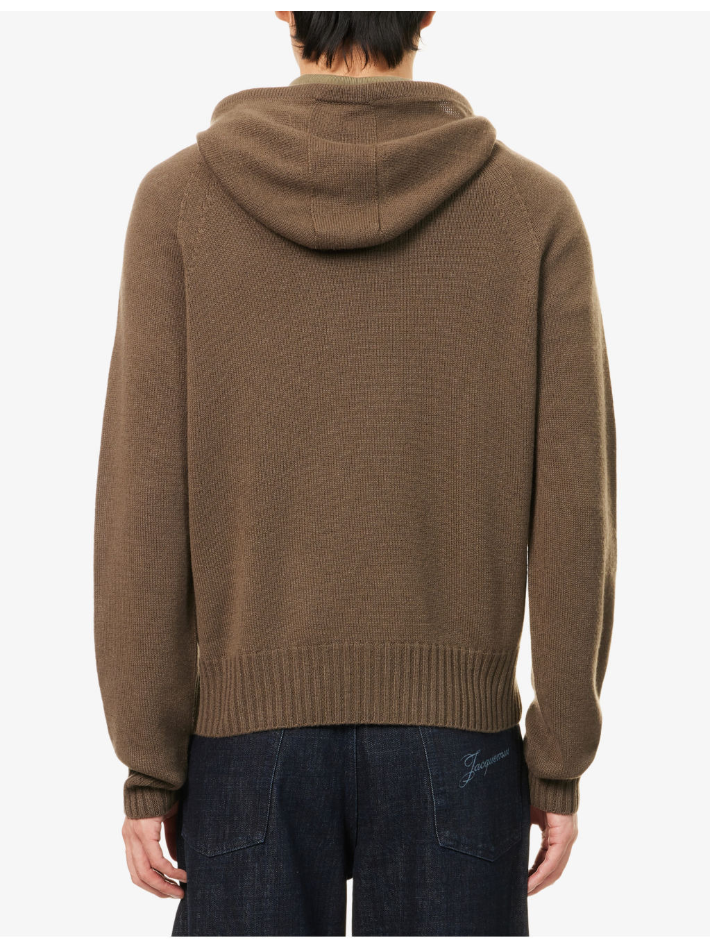 Relaxed-Fit Ribbed Cashmere-Knit Hoody - 4