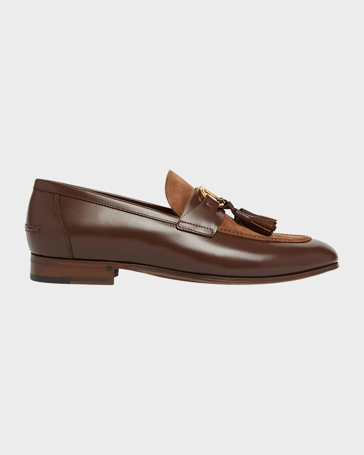 Men's Vaniteux VLogo Leather & Suede Tassel Loafers - 1