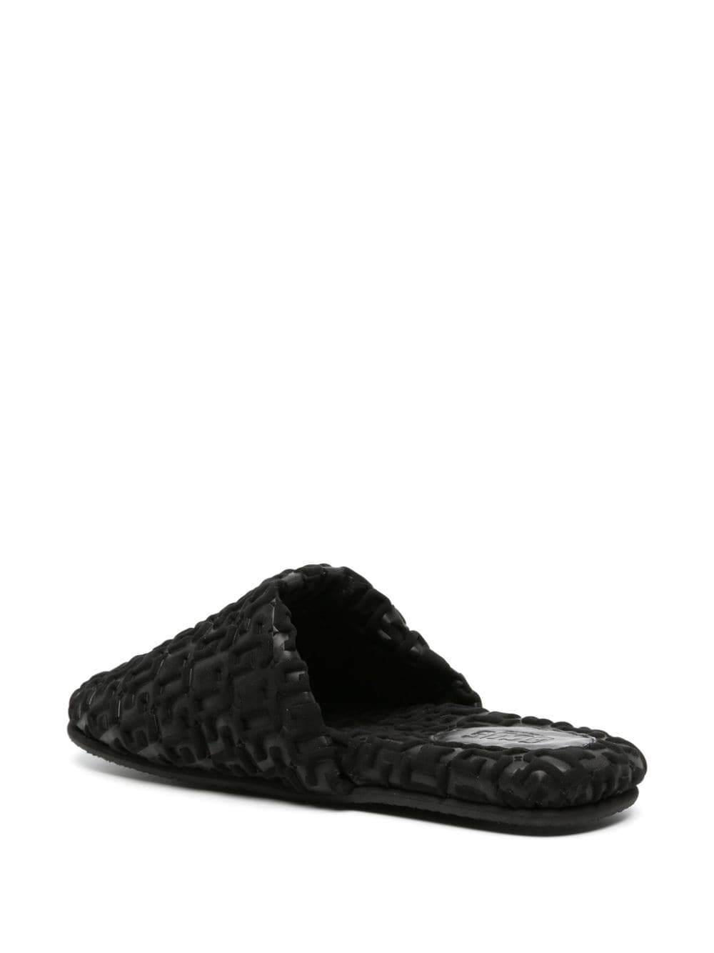 logo-embossed monogram slippers - 3