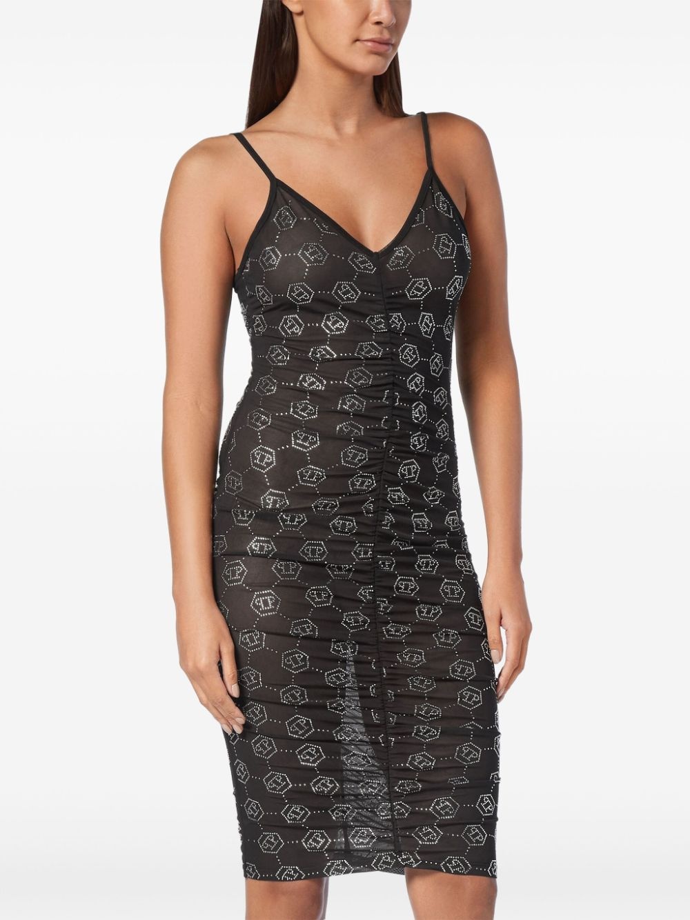monogram tulle dress - 2