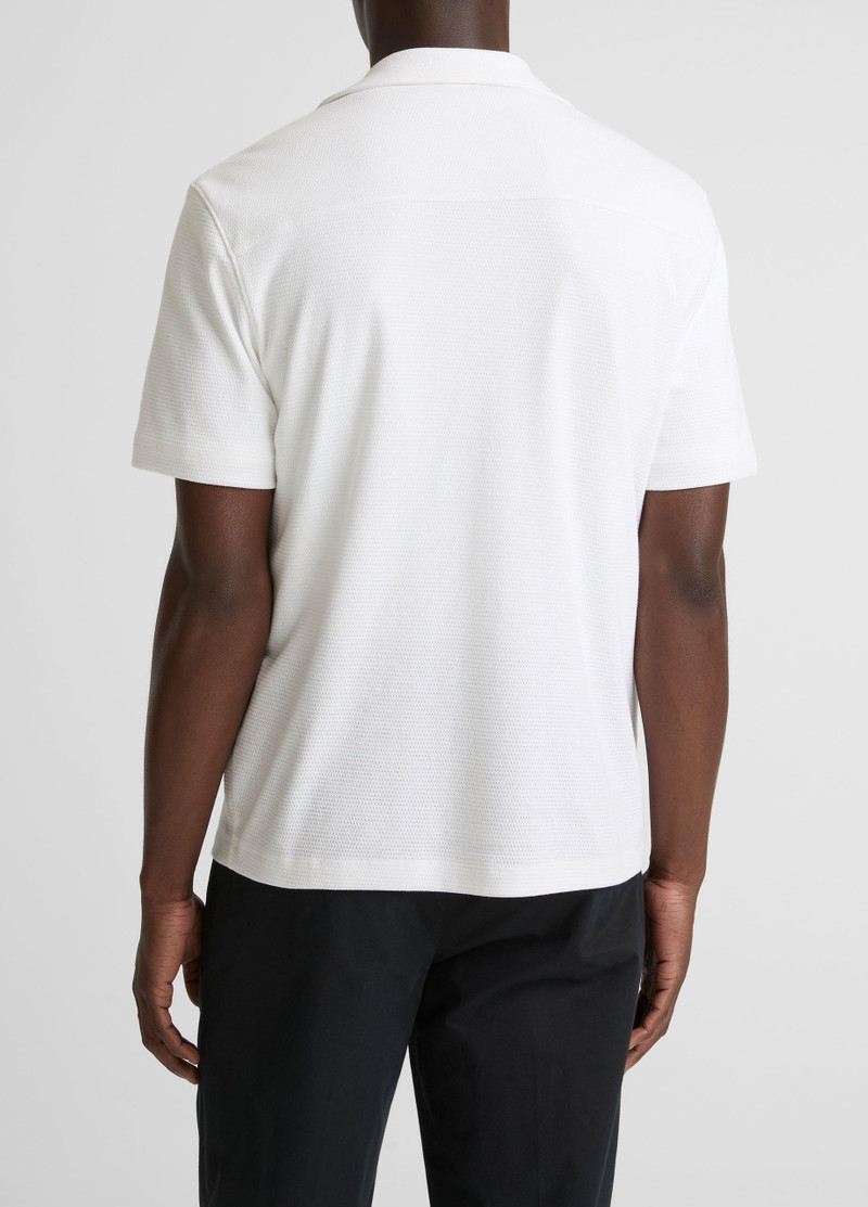 Vince Mesh-Knit Cotton-Blend Cabana Shirt outlook