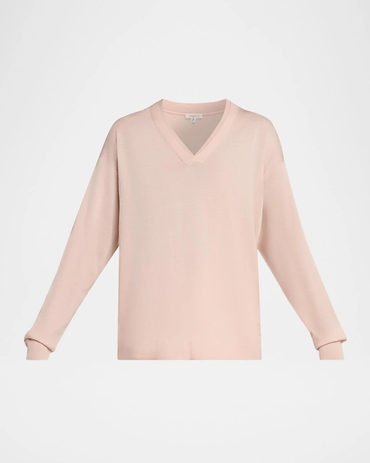 V-Neck Merino Wool Knit Sweater - 1