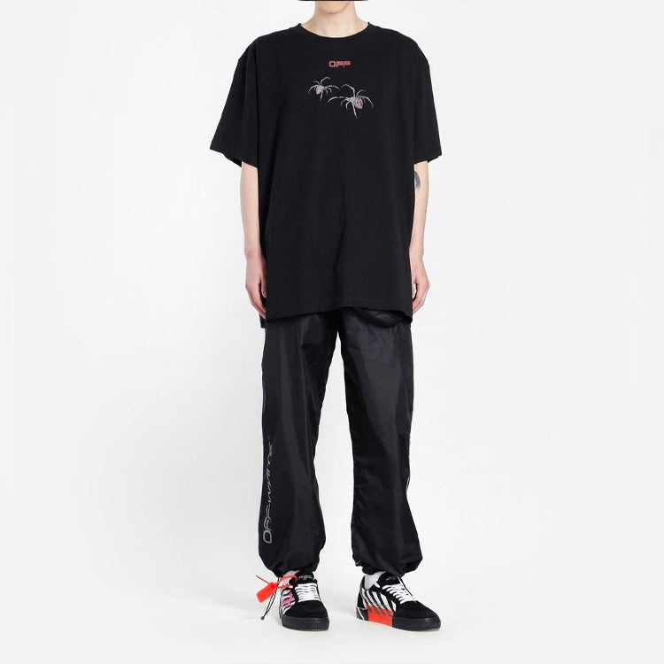 Off-White Arachno Arrow Short-Sleeve T-Shirt 'Black/Bordeau' OMAA038S201850011024 - 5