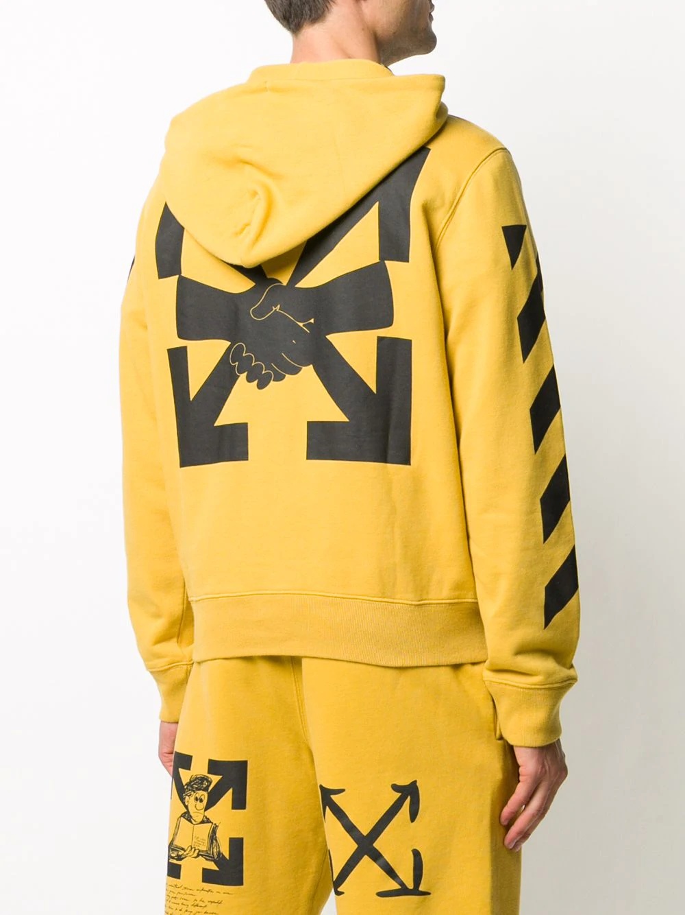 Arrows motif print hoodie - 4