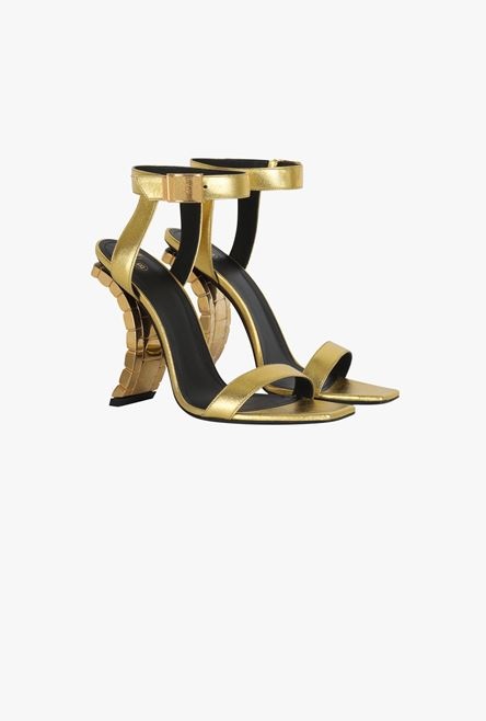 Gold leather Ultima sandals - 2