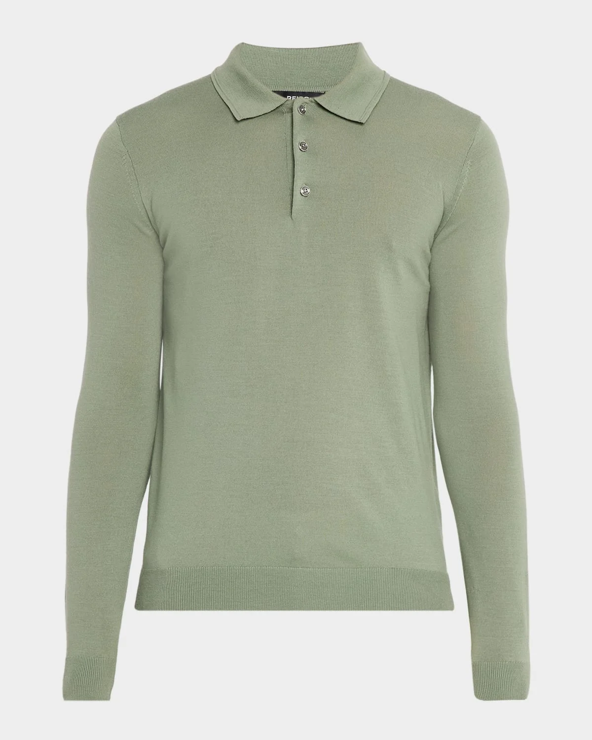 Men's Trafford Merino Wool Long-Sleeve Polo Shirt - 1