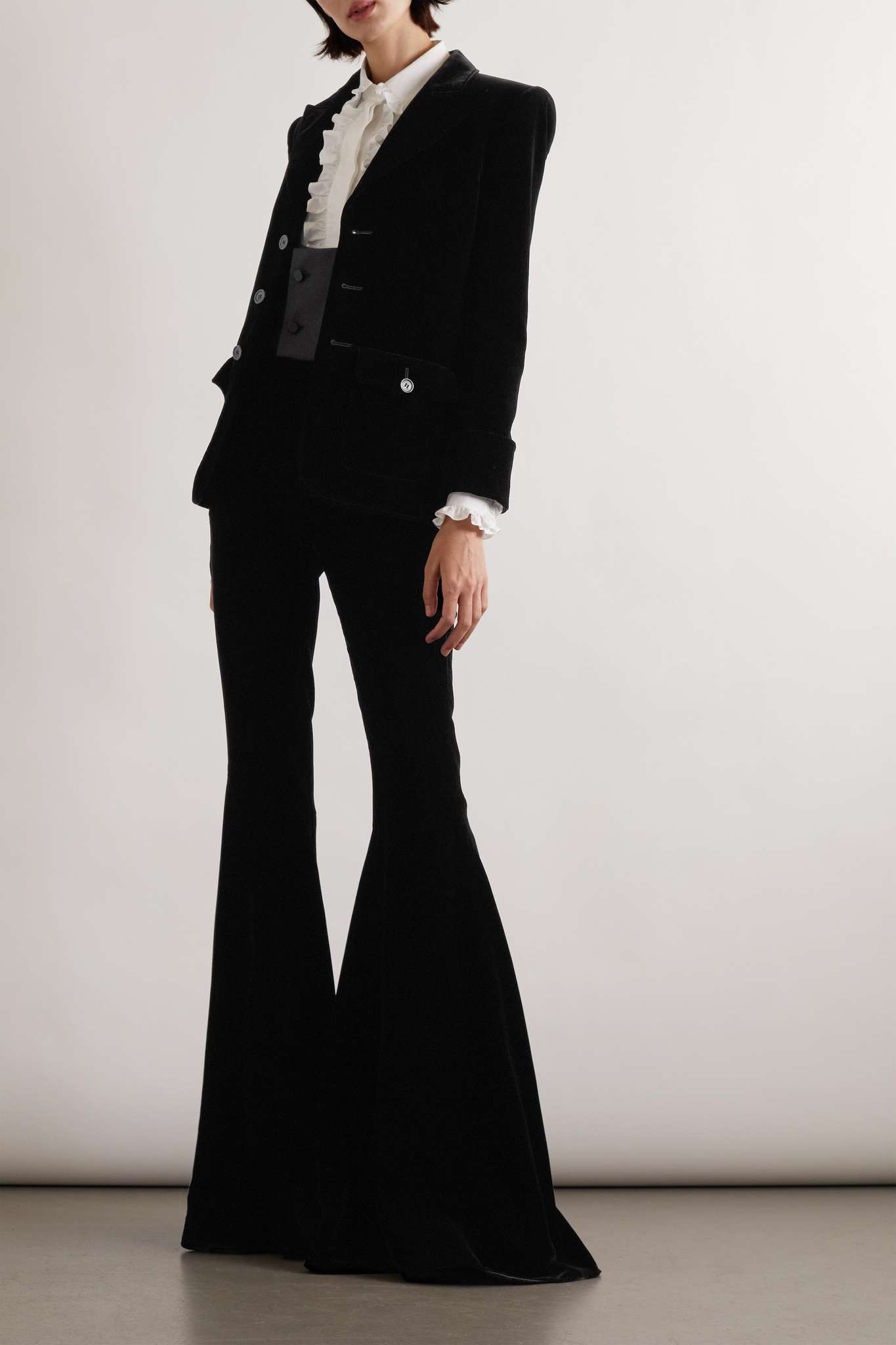 Flared velvet pants - 2