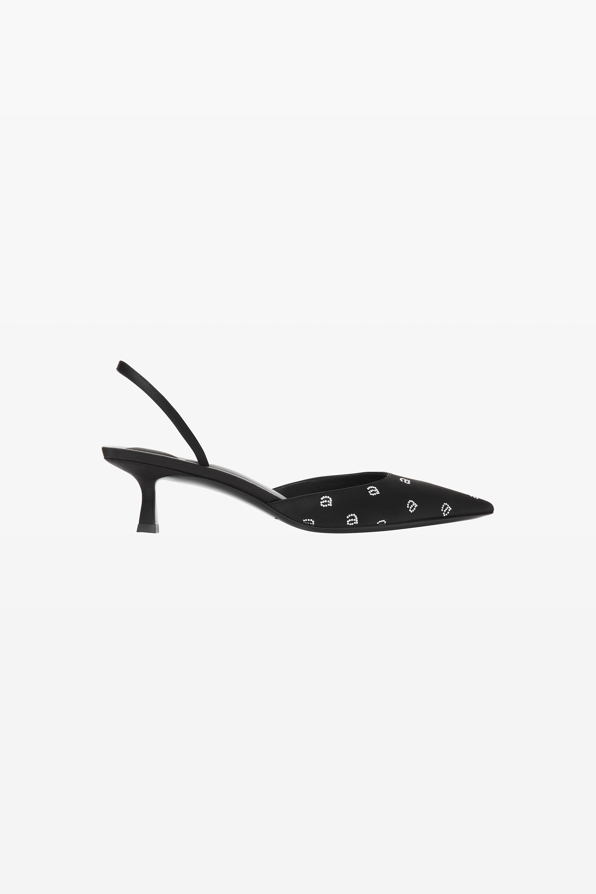 DELPHINE 65 SLINGBACK IN CRYSTAL SATIN - 1