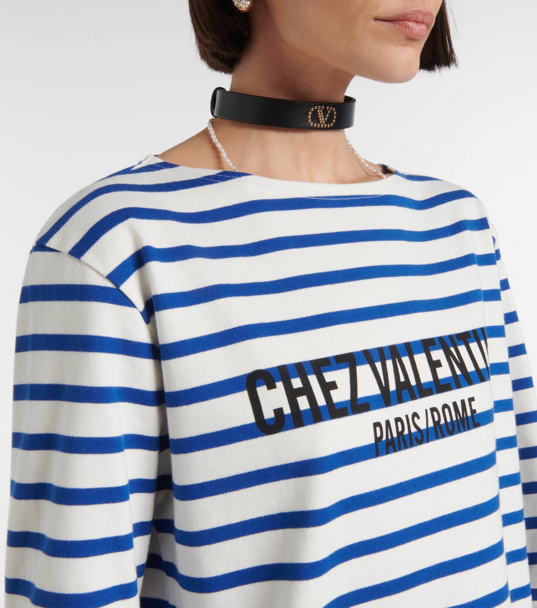 Chez Valentino cotton jersey T-shirt - 4