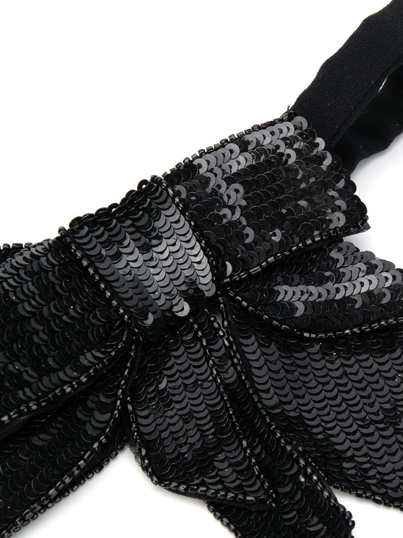 N°21 sequin bow belt outlook