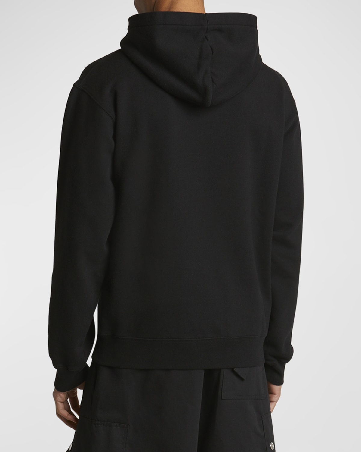 JACQUEMUS Men's Grosgrain Logo Hoodie | neimanmarcus