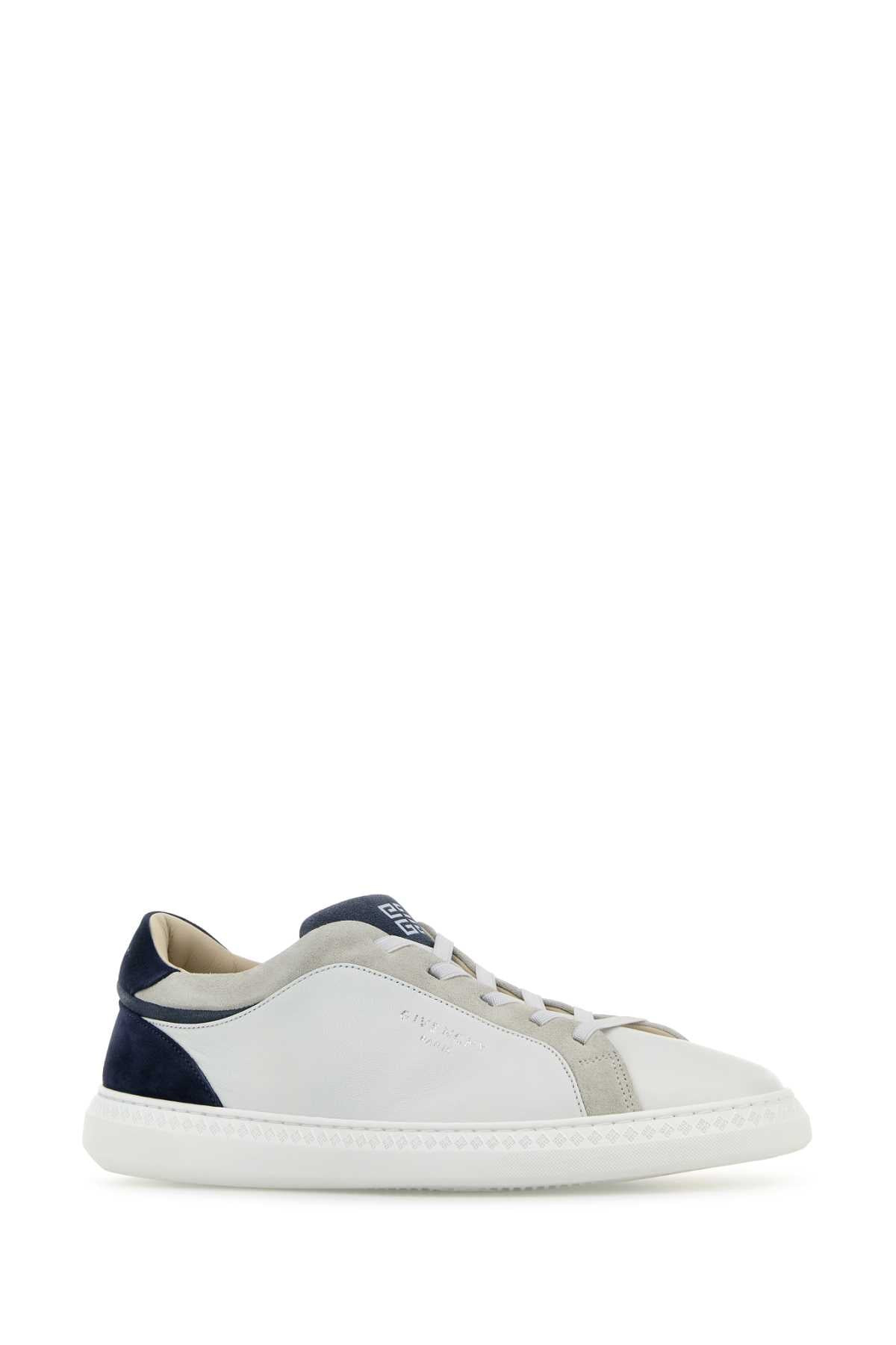 Givenchy Men White Leather G Set Sneakers - 2