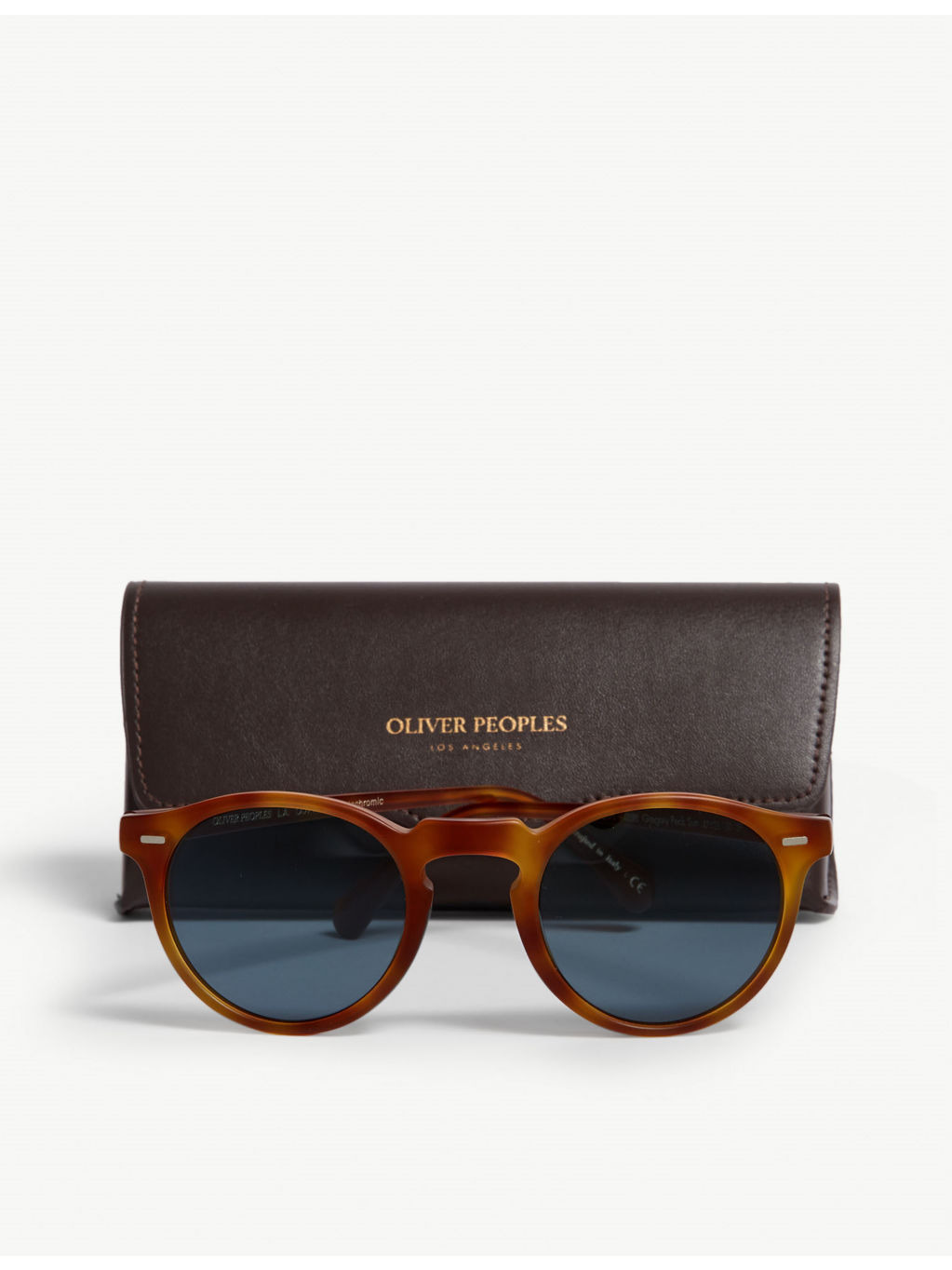 Gregory Peck tortoiseshell round-frame sunglasses - 2