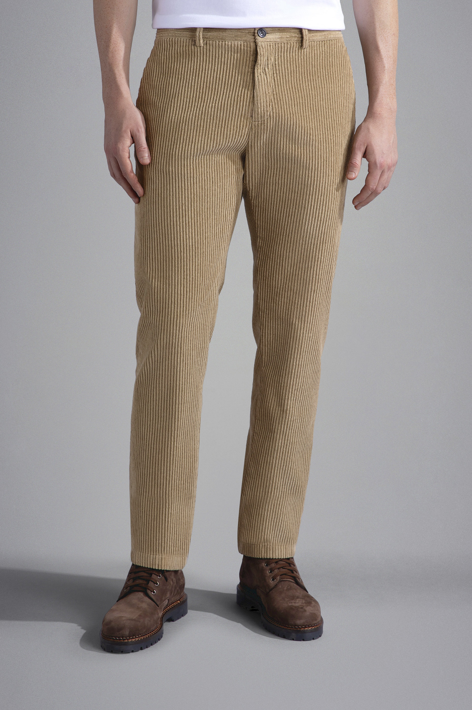 STRETCH VELVET CHINO TROUSERS - 6