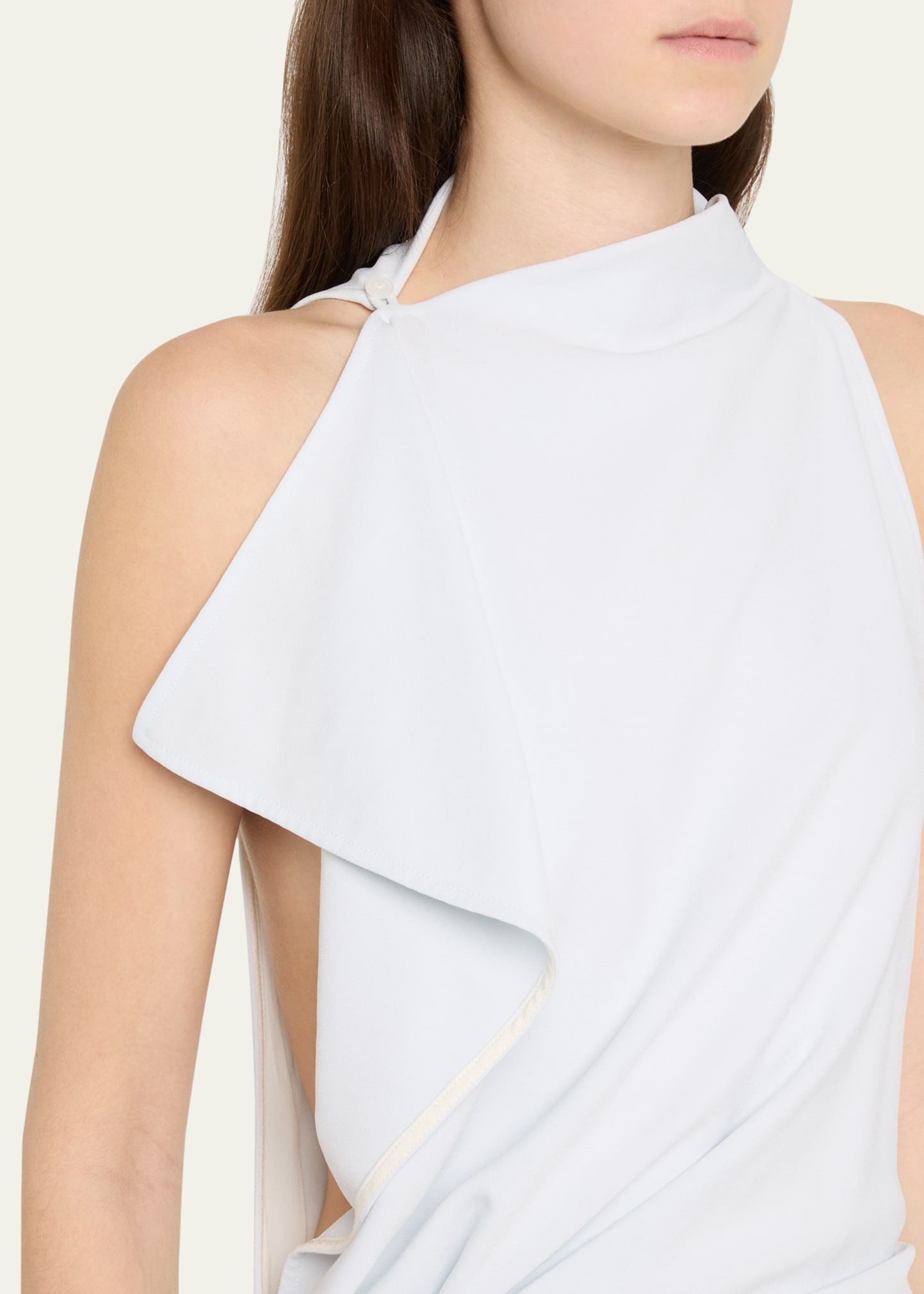 Devyn Draped Matte Double Crepe Dress - 5