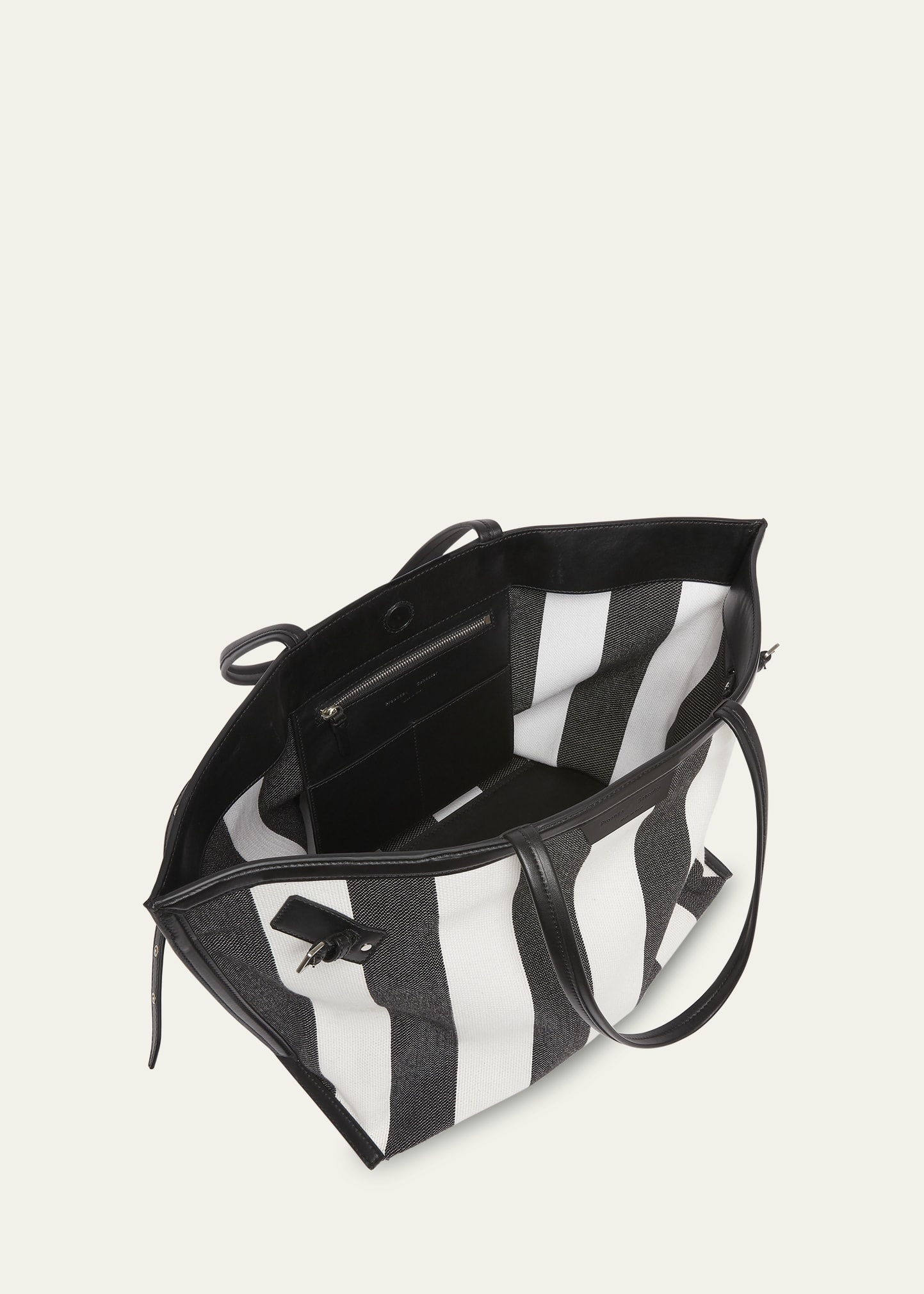 Days Striped Canvas Tote Bag - 4