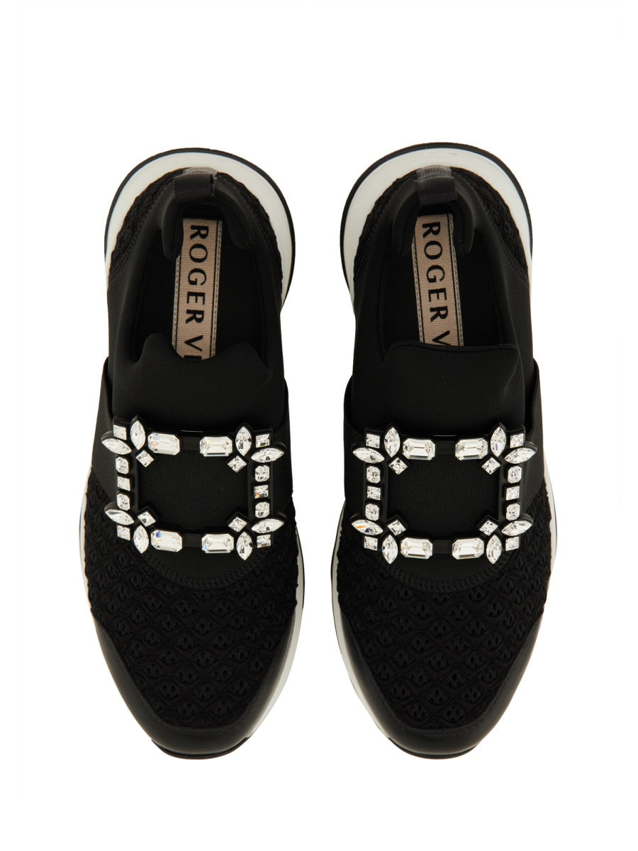 Roger Vivier Women "Viv' Run" Fabric Sneaker - 2