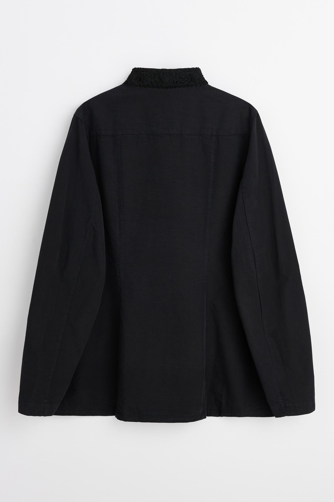 Machine Shirt Black Bleached Cupro Laced - 7