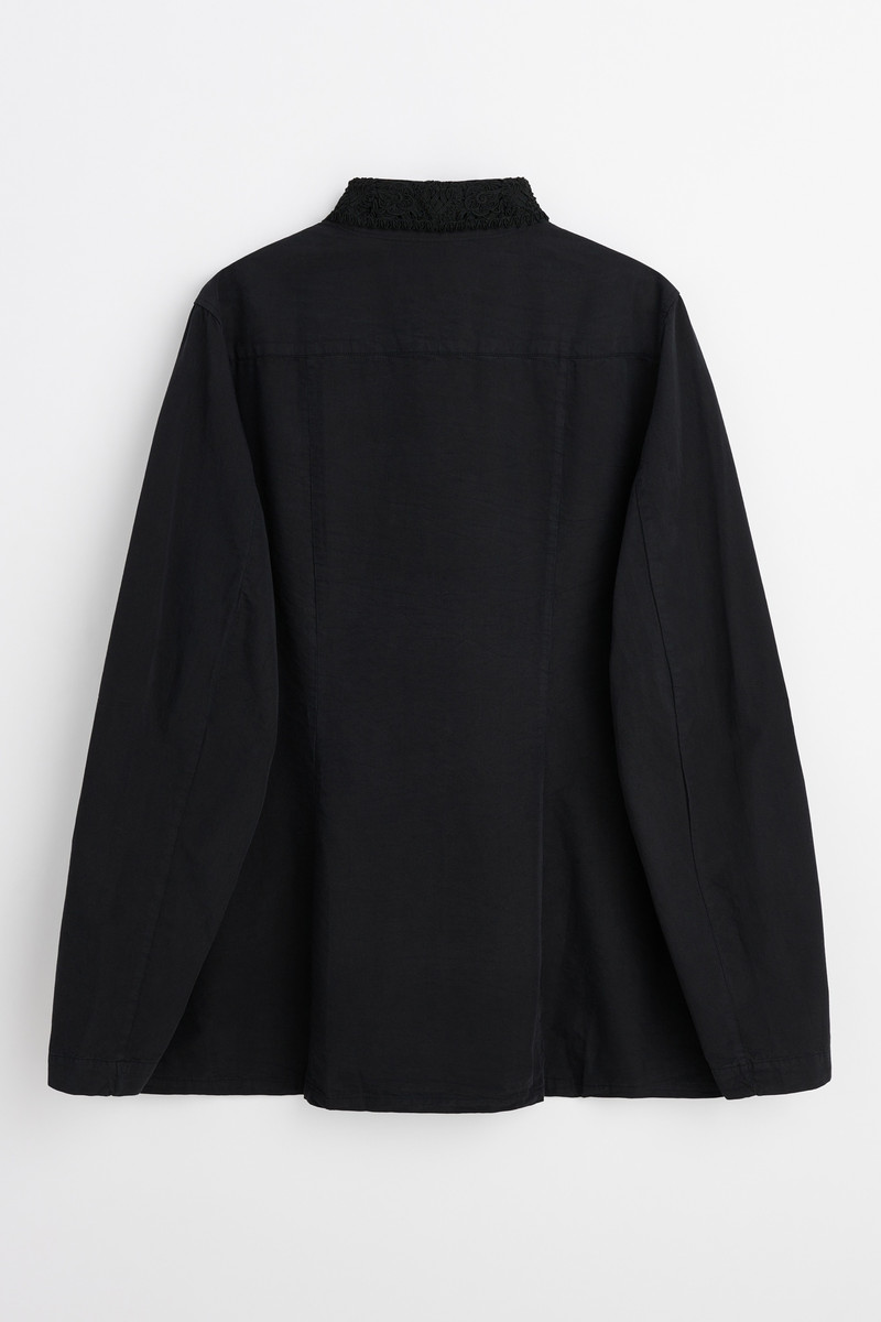 Machine Shirt Black Bleached Cupro Laced 7