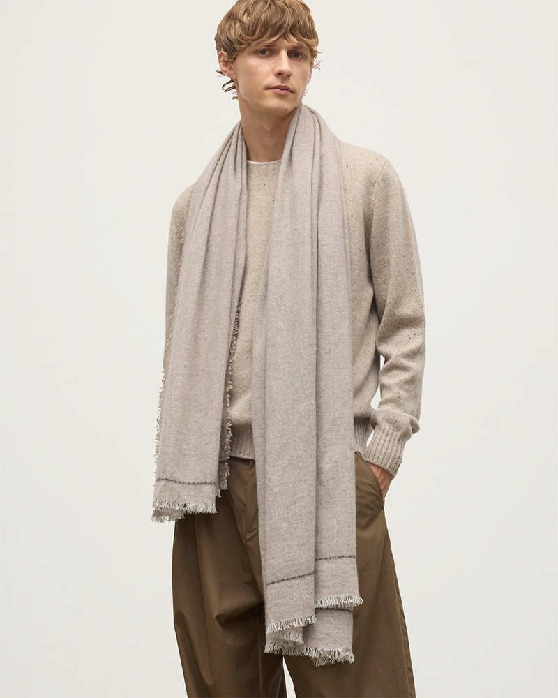 Usan Natural Cashmere Scarf 1