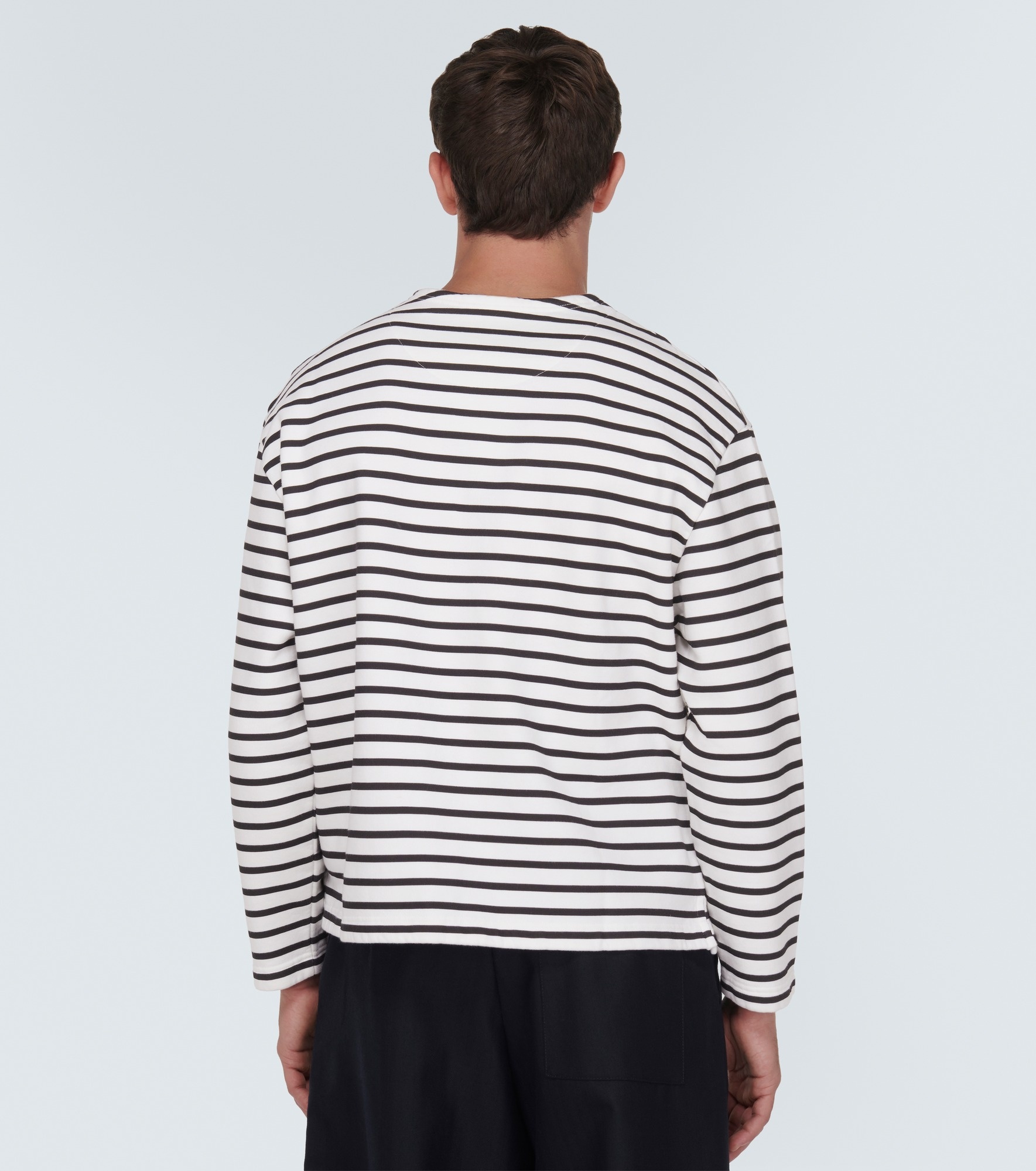 x Michael Clark striped cotton jersey sweatshirt - 4