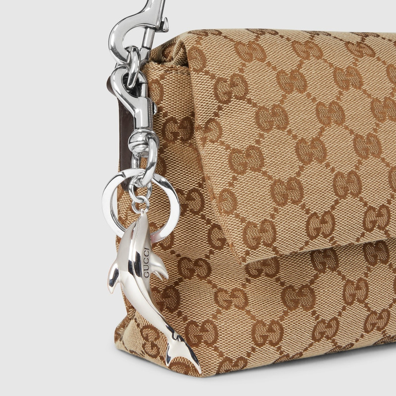 Engraved dolphin keychain charm 3