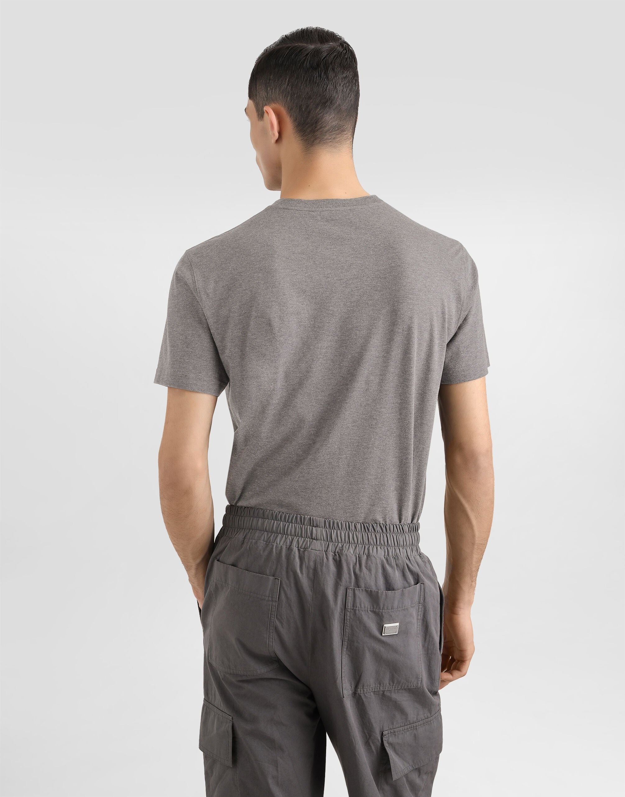 Cotton T-shirt with tag - 5