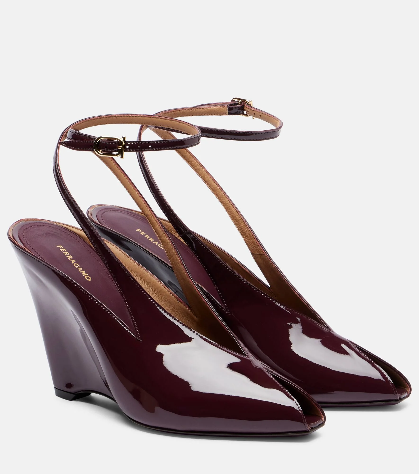 Arcadia 95 patent leather sandals - 1