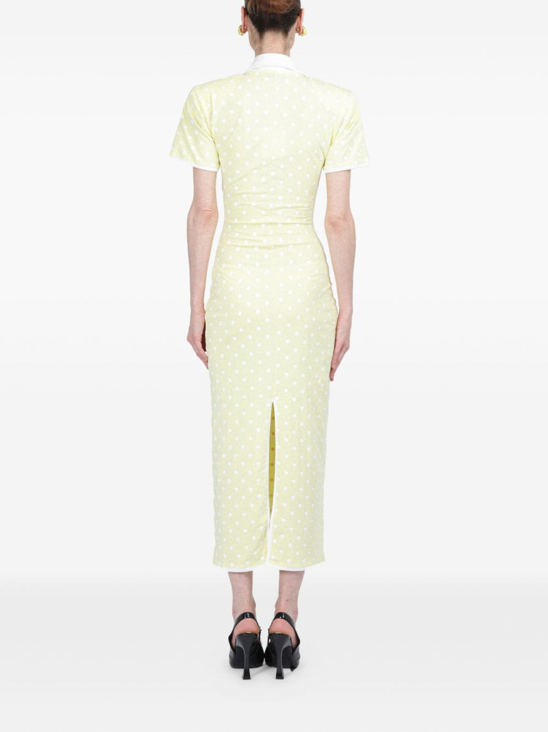 polka-dot jersey midi dress 4