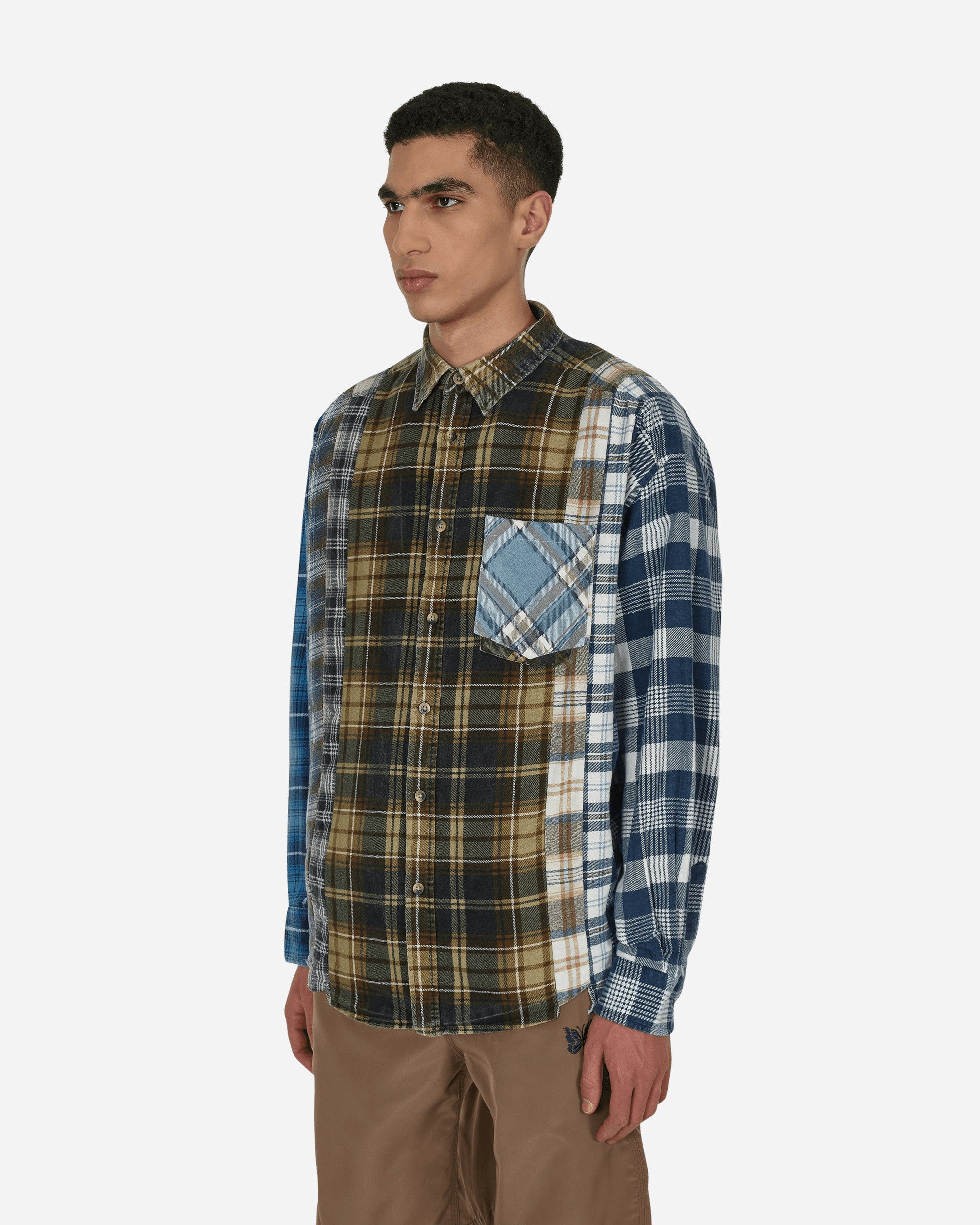 7 Cuts Wide Flannel Shirt Multicolor - 2