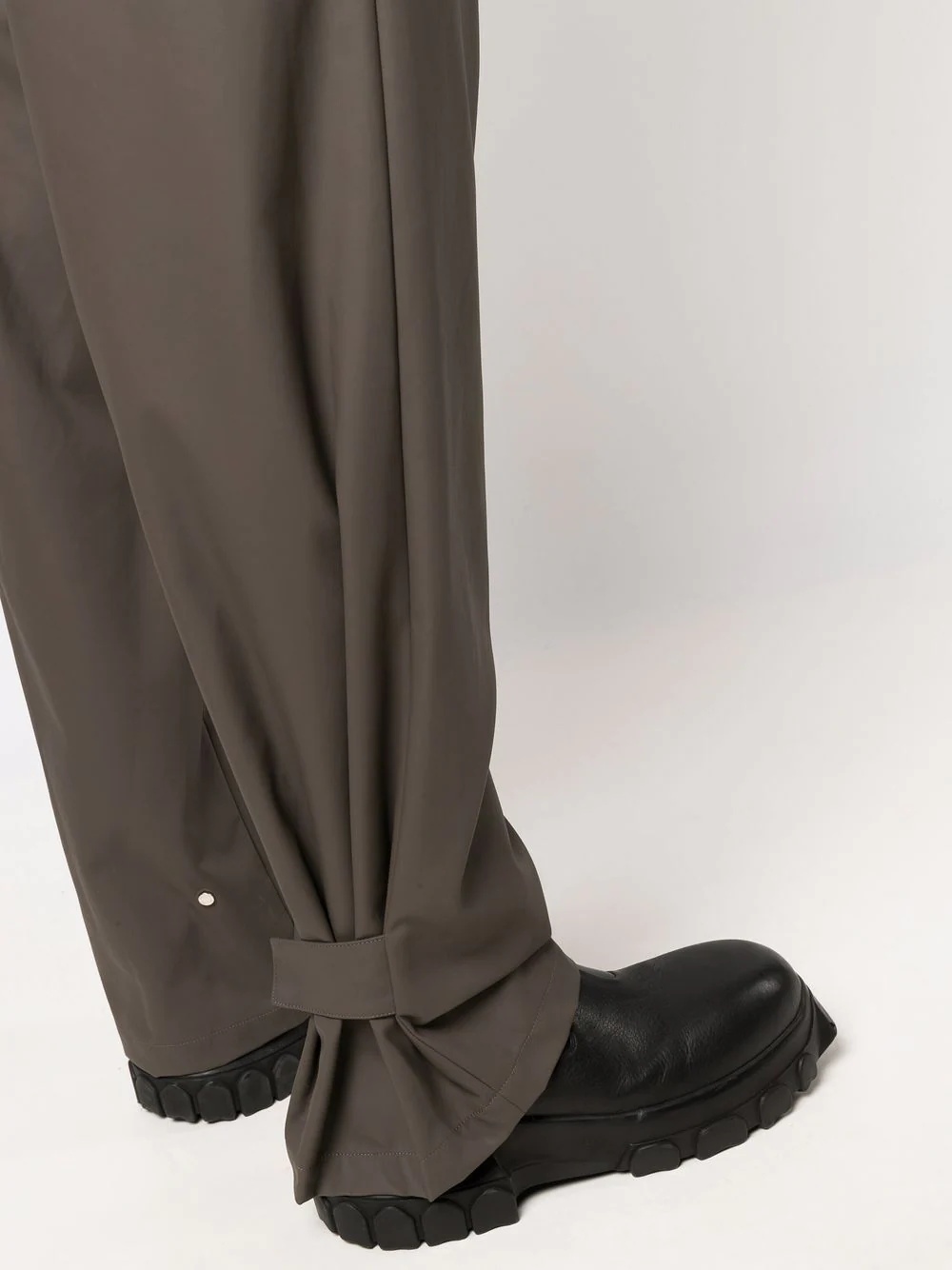 two-tone side-leg trousers - 5