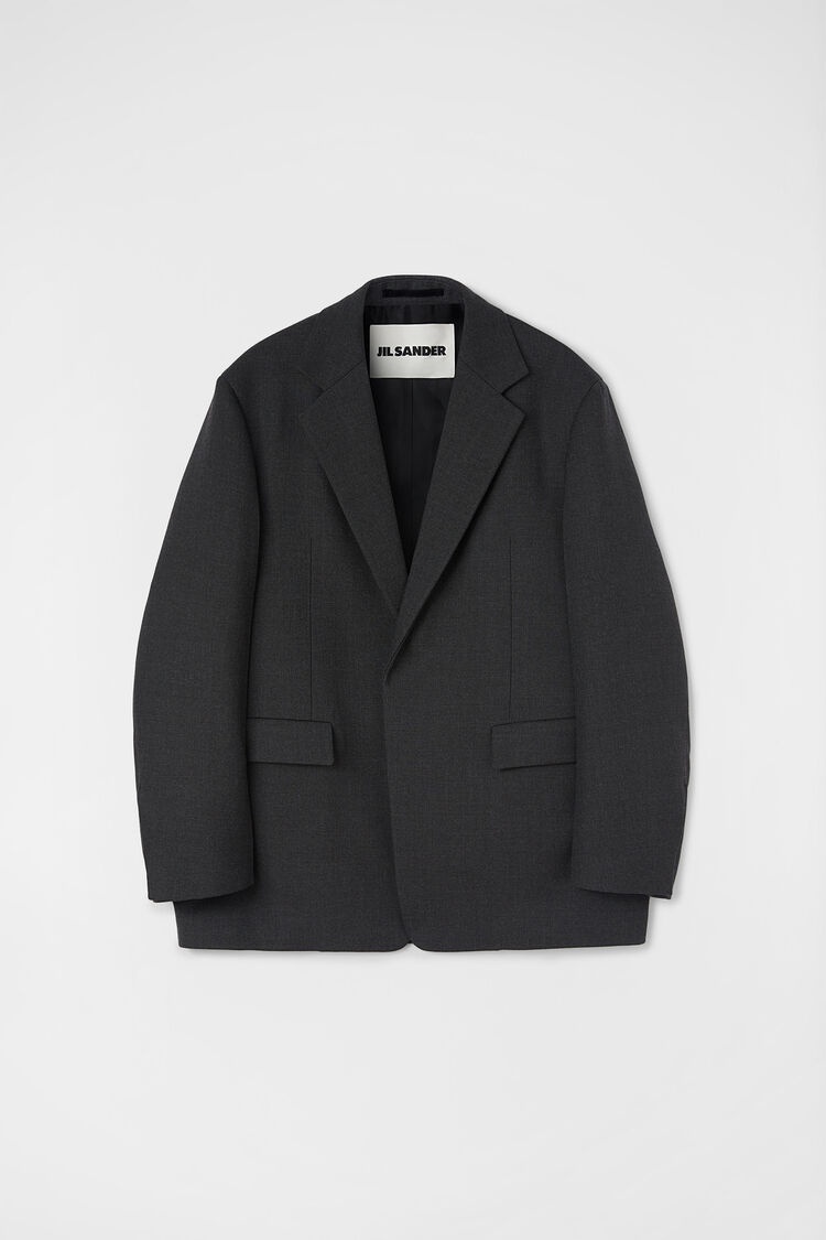 ジャケット Jil Sander FW21 TAILORED BLAZER (JSWT135110_WT20040F109) Jil Sander Men's Solid Suit Jacket | Neiman Marcus