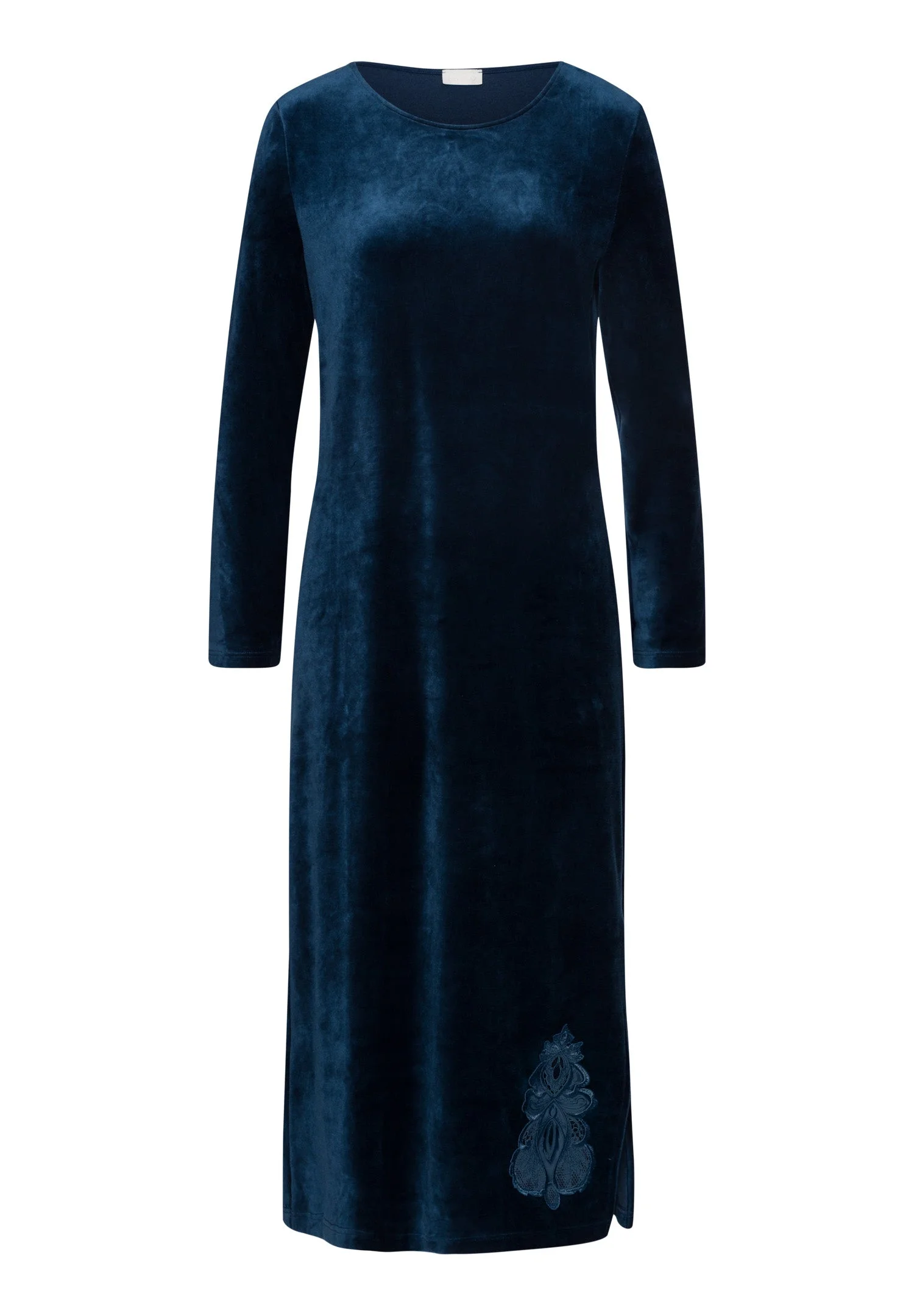 Favourites Velvet Round Neck Dress - 1