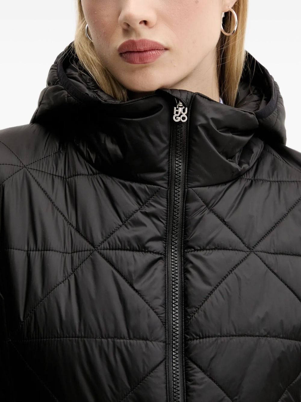 quilted hooded jacket - 4