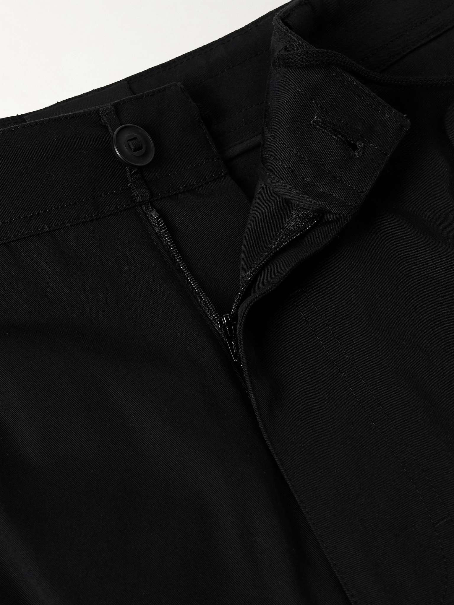 Wide-Leg Embellished Cotton-Twill Cargo Trousers - 3