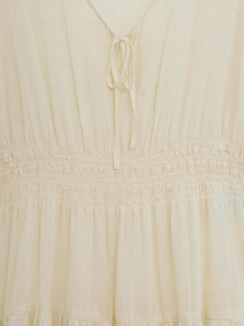 tiered shirred midi dress 3