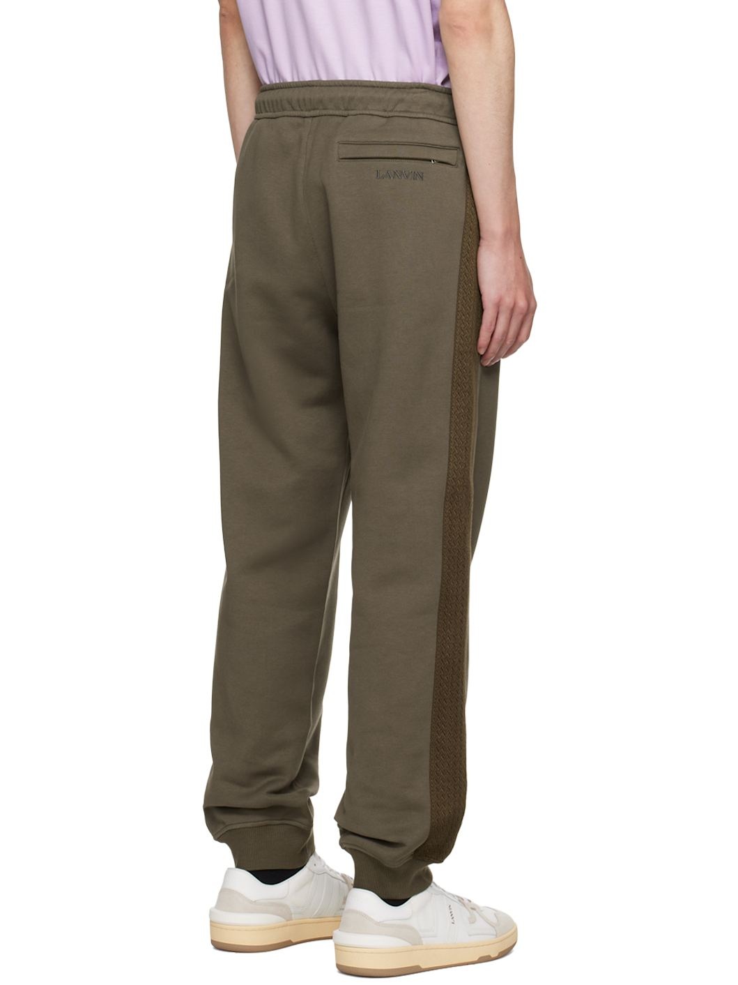 Taupe Side Curb Sweatpants - 3