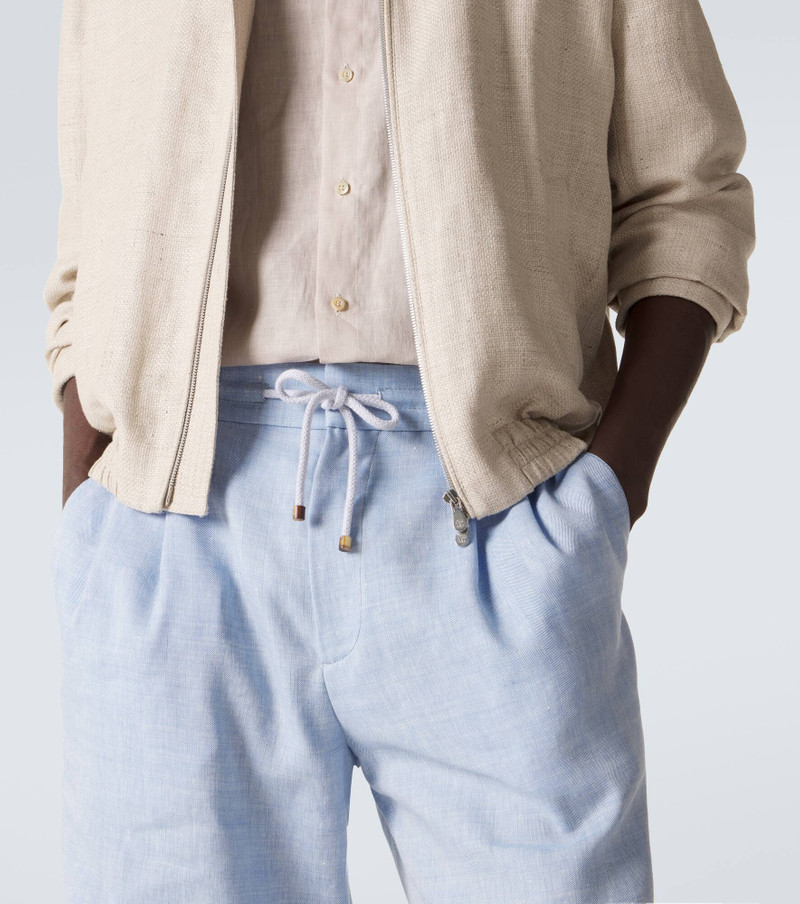 Linen and wool Bermuda shorts 5