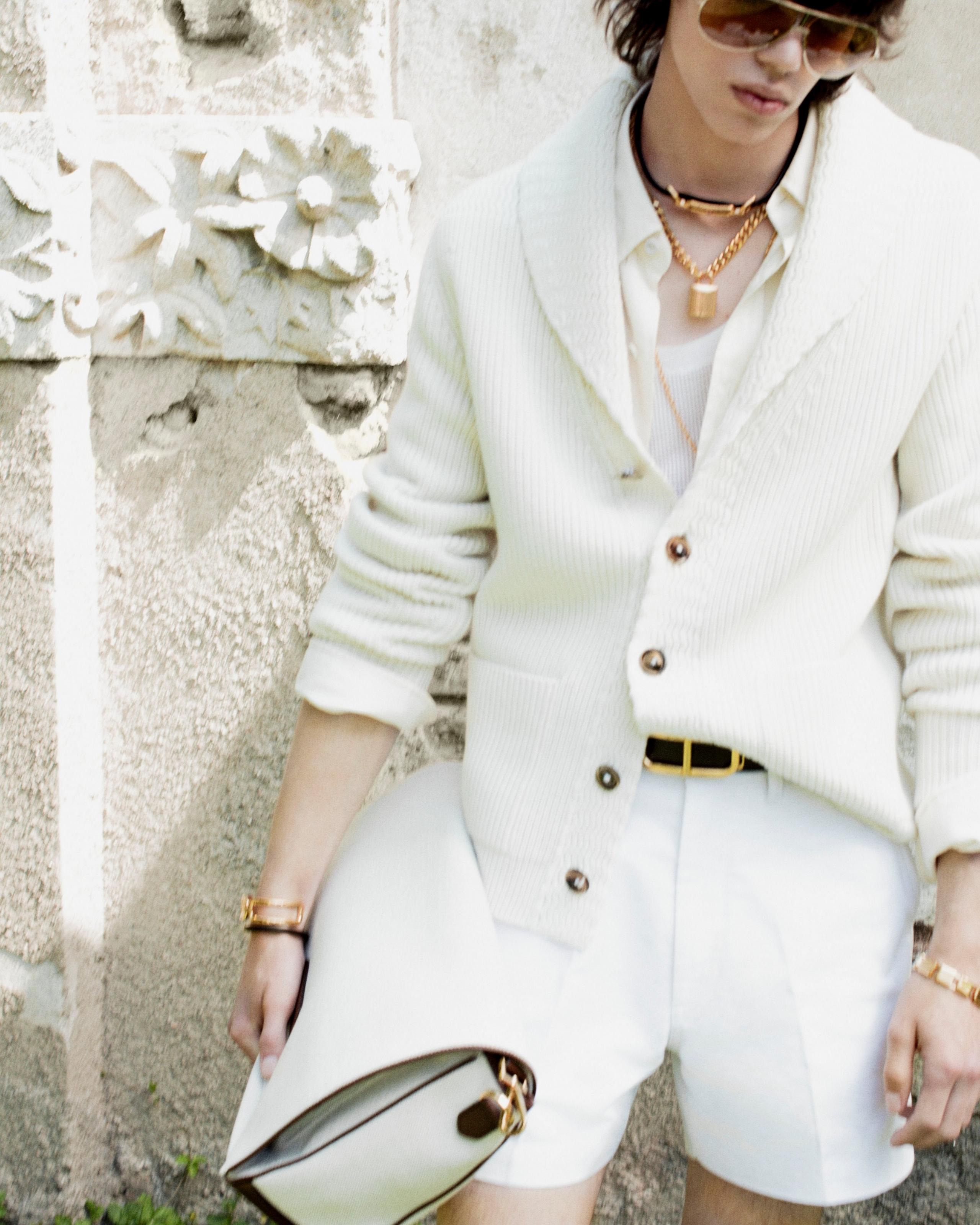 CASHMERE SHAWL COLLAR CARDIGAN - 4