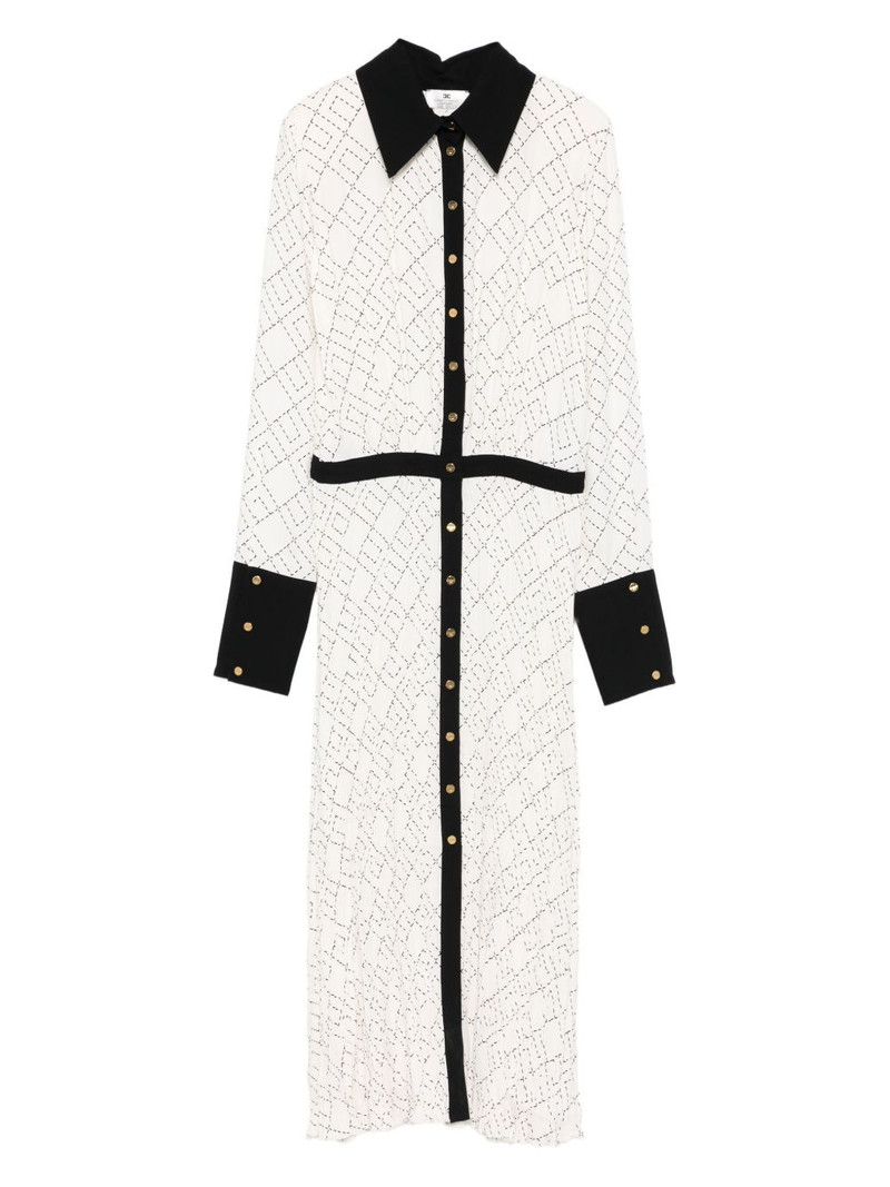 geometric-print button-front maxi dress 1