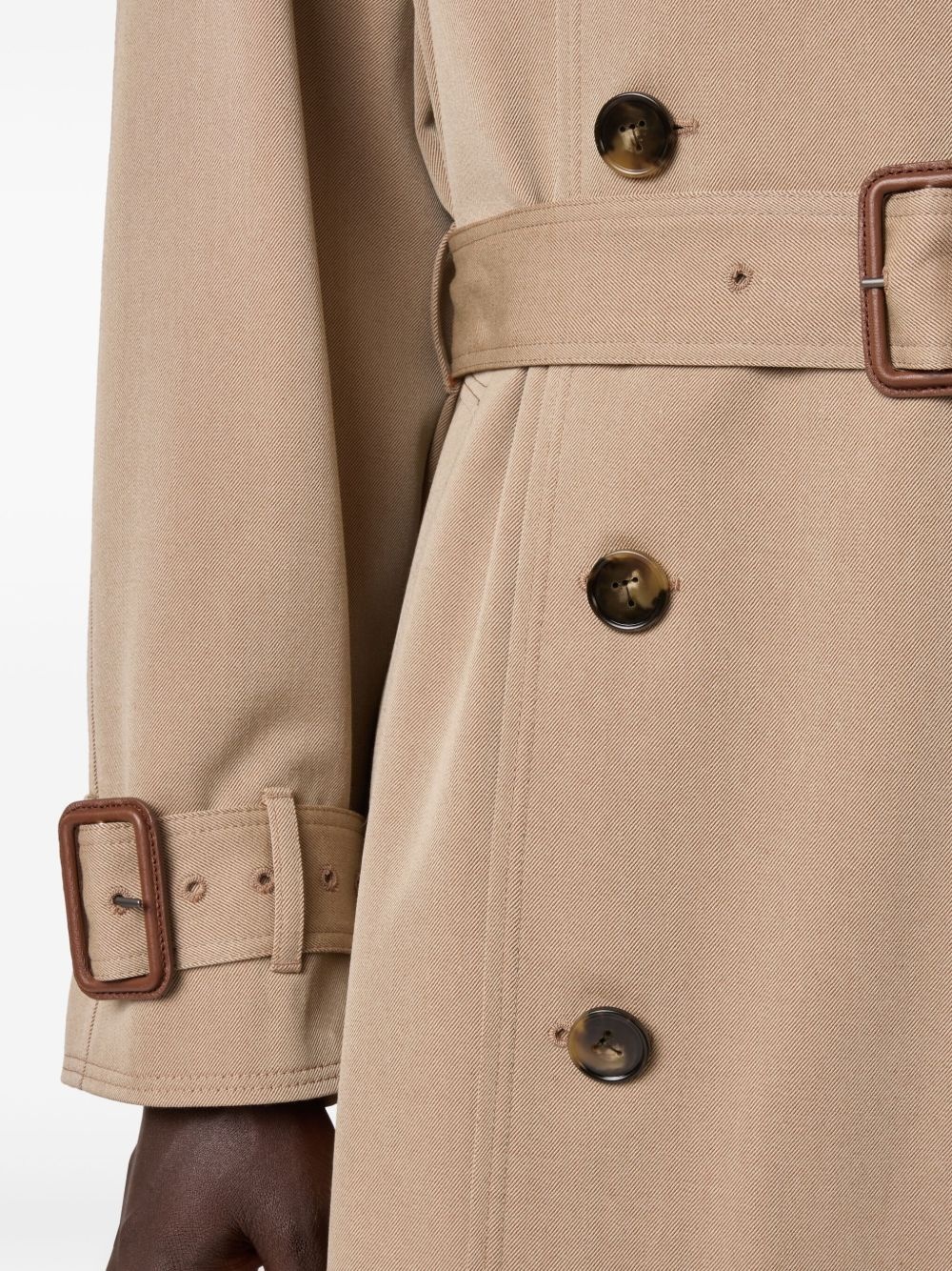 double-breasted trench coat - 6