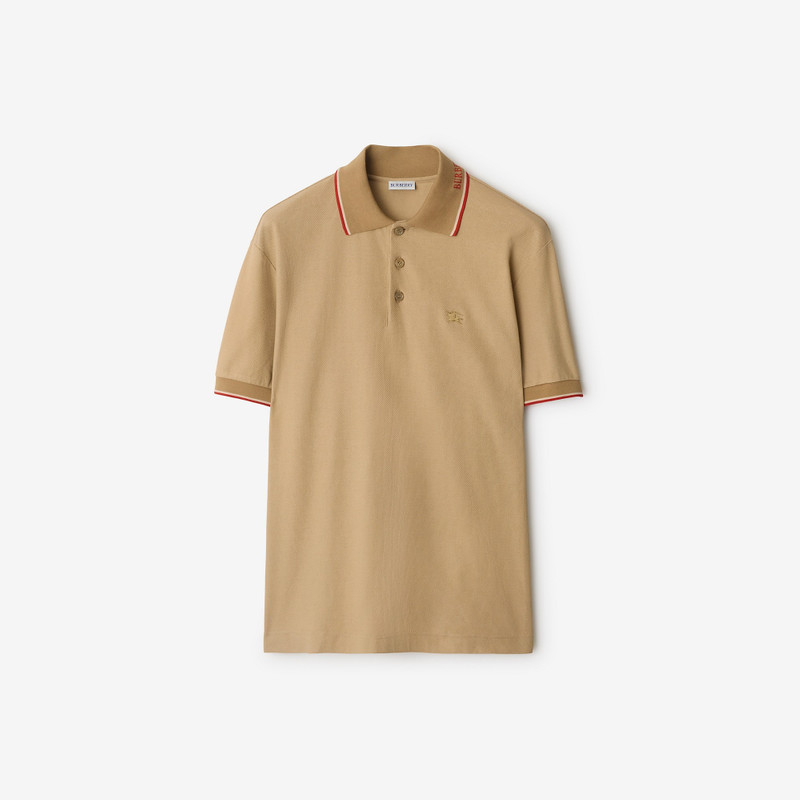 Logo Collar Cotton Polo Shirt 1